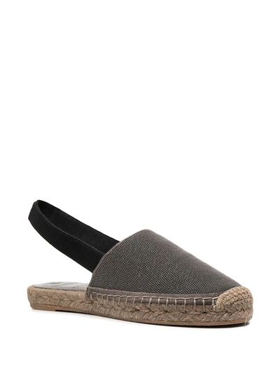 Shop Brunello Cucinelli Leather Espadrillas