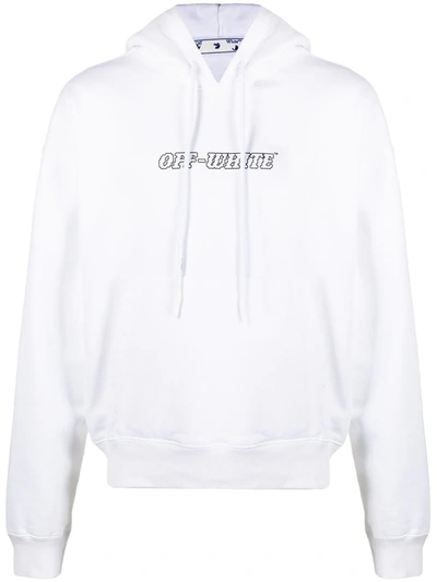 Shop Off-white Pascal Logo-print Hoodie In White