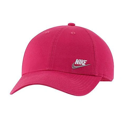 Shop Nike Sportswear Heritage86 Adjustable Back Hat In Fireberry