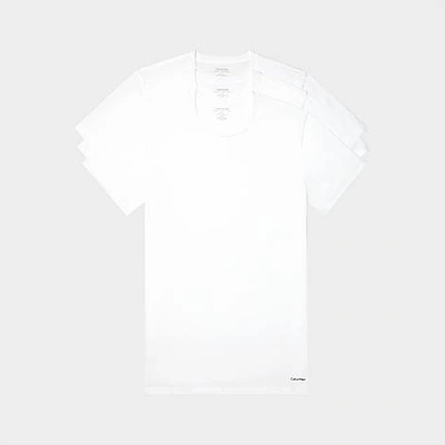 Shop Calvin Klein Men's Classic Fit Crewneck T-shirts (3 Pack) In White