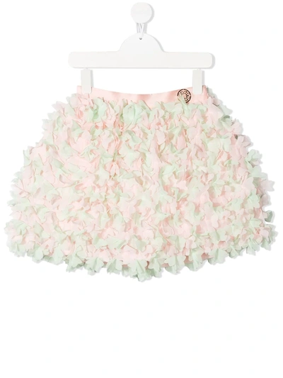 Shop Elie Saab Junior Ruffled Mini Skirt In Pink