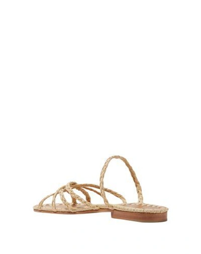 Shop Carrie Forbes Woman Sandals Beige Size 5 Straw