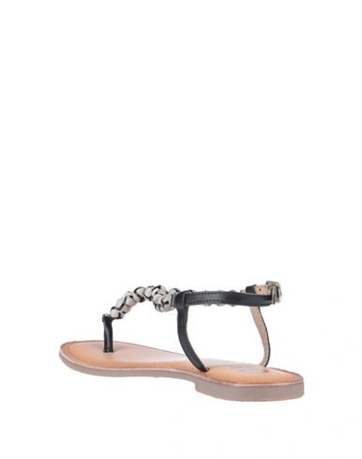 Shop Gioseppo Woman Thong Sandal Black Size 6.5 Soft Leather
