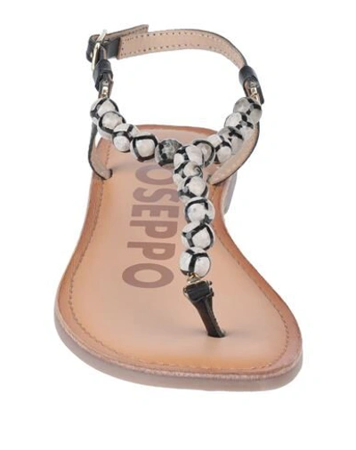 Shop Gioseppo Woman Thong Sandal Black Size 6.5 Soft Leather