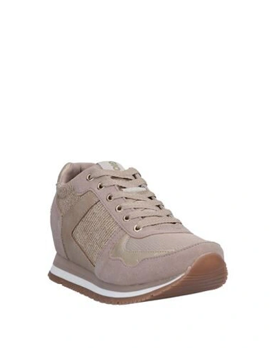 Shop Gioseppo Woman Sneakers Light Brown Size 9.5 Textile Fibers In Beige