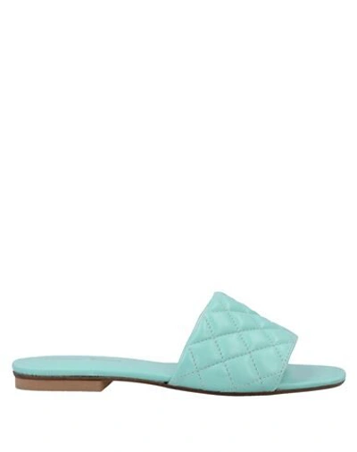 Shop Fusini Sandals In Light Green