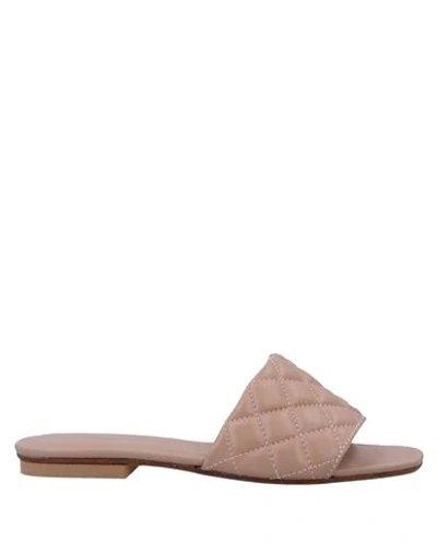 Shop Fusini Sandals In Pale Pink