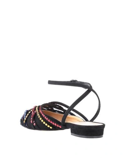 Shop Giannico Ballet Flats In Black