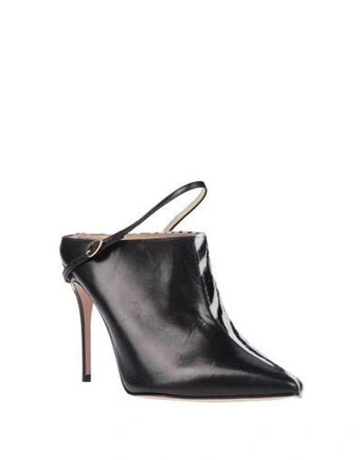 Shop Jennifer Chamandi Woman Mules & Clogs Black Size 7 Soft Leather
