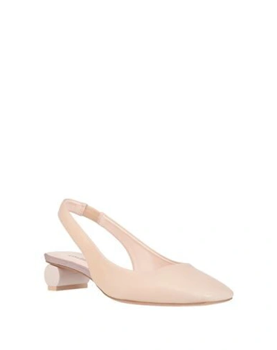 Shop Anna Baiguera Woman Pumps Light Pink Size 5 Soft Leather