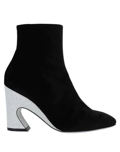 Shop Giannico Woman Ankle Boots Black Size 8 Textile Fibers