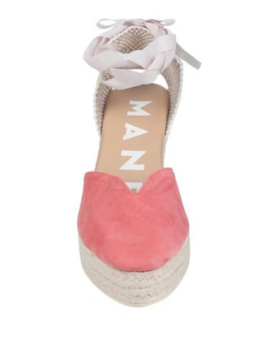 Shop Manebi Manebí Woman Espadrilles Pink Size 11 Goat Skin