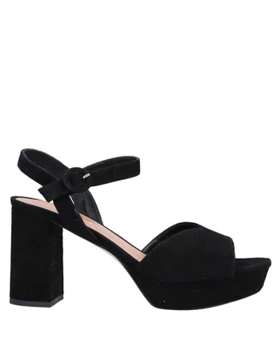 Shop Anima Sandals In Black