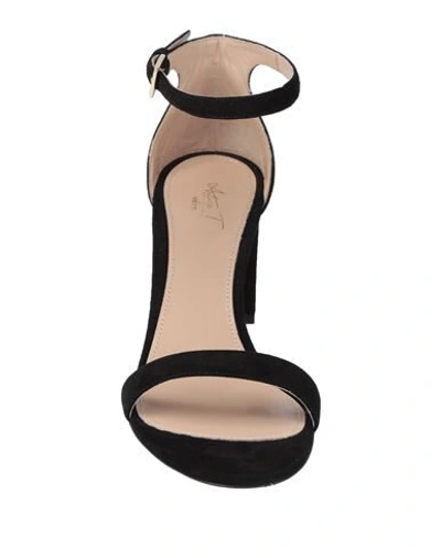 Shop Arturo T. Sandals In Black