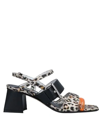 Shop Tipe E Tacchi Sandals In Platinum
