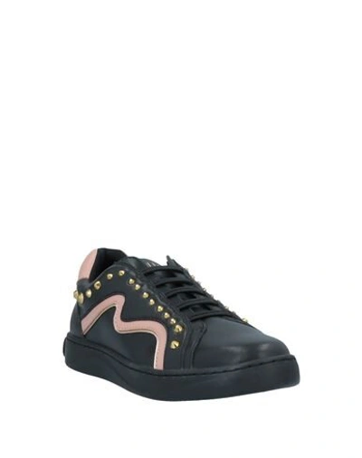 Shop Liu •jo Woman Sneakers Black Size 8 Textile Fibers