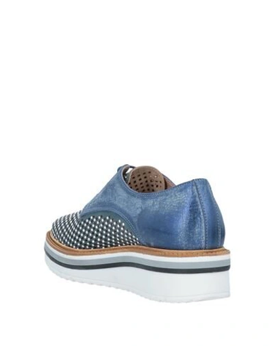 Donna Più Lace-up Shoes In Blue