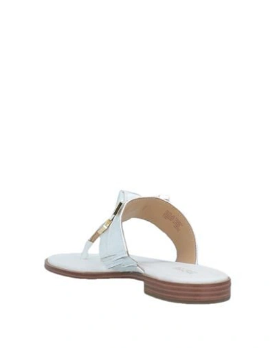 Shop Michael Michael Kors Toe Strap Sandals In White