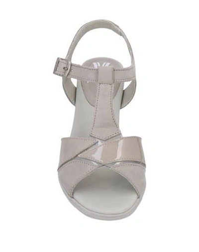 Shop Callaghan Sandals In Light Grey