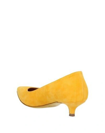 Shop Fauzian Jeunesse Woman Pumps Yellow Size 9.5 Soft Leather