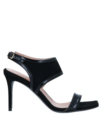 Shop Fauzian Jeunesse Sandals In Black