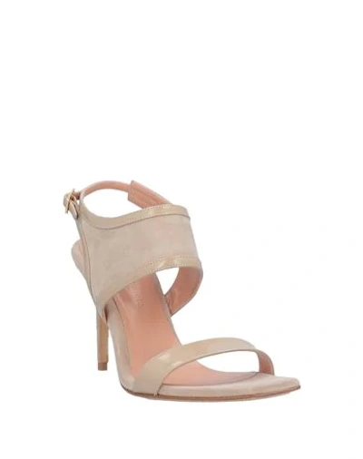 Shop Fauzian Jeunesse Sandals In Dove Grey