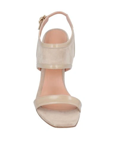 Shop Fauzian Jeunesse Sandals In Dove Grey