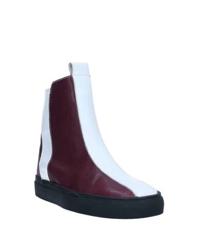 Shop Alberto Fermani Ankle Boots In Deep Purple