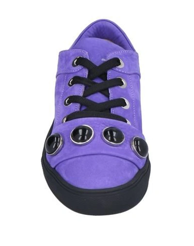 Shop Alberto Fermani Sneakers In Purple