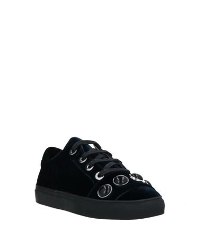 Shop Alberto Fermani Sneakers In Dark Blue