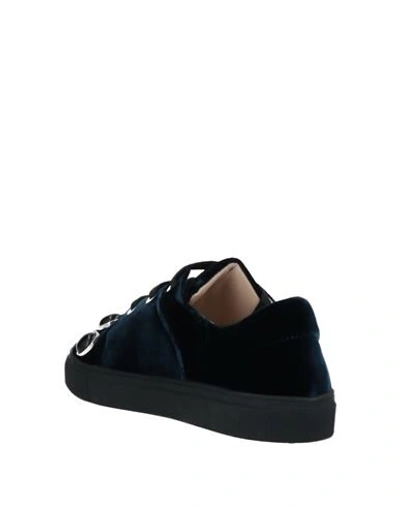 Shop Alberto Fermani Sneakers In Dark Blue