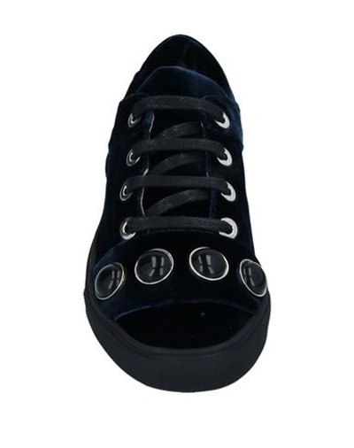 Shop Alberto Fermani Sneakers In Dark Blue