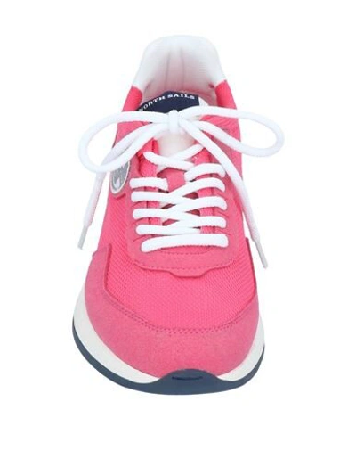 Shop North Sails Woman Sneakers Fuchsia Size 7.5 Textile Fibers In Pink