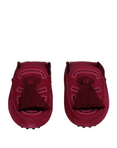 Tod's Woman Mules & Clogs Garnet Size 5.5 Leather In Red