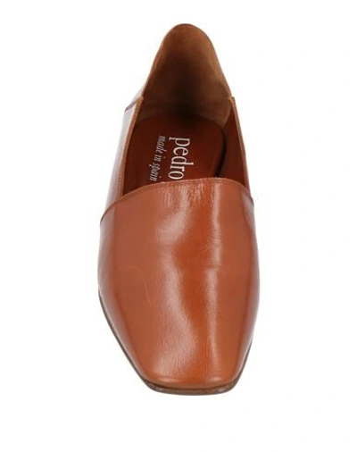 Shop Pedro Garcia Pedro García Woman Loafers Tan Size 6 Soft Leather In Brown