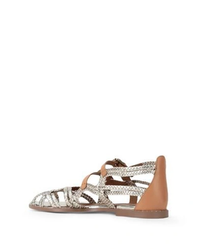Shop See By Chloé Katie Woman Sandals Platinum Size 8 Soft Leather In Grey