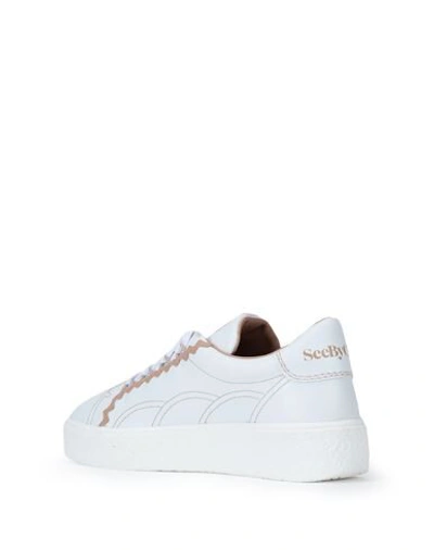 Shop See By Chloé Sevy Woman Sneakers White Size 7 Soft Leather