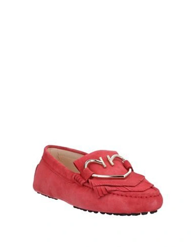 Tod's Loafers In Red