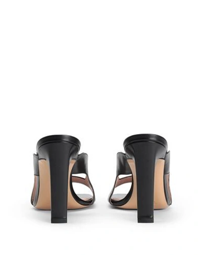 Shop 8 By Yoox Satin Square Toe High-heel Sandal Woman Sandals Black Size 8 Goat Skin