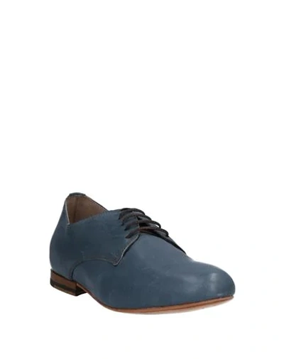 Shop Fiorentini + Baker Lace-up Shoes In Slate Blue
