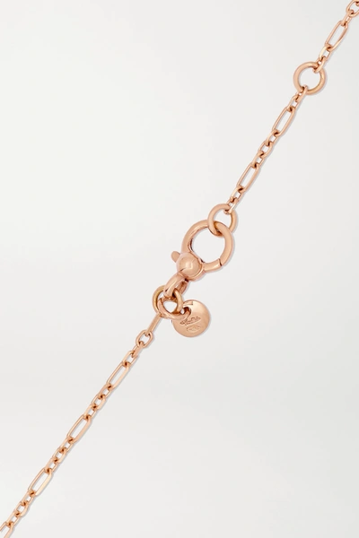 Shop Pomellato M'ama Non M'ama 18-karat Rose Gold Diamond Necklace