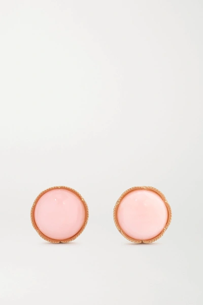 Shop Irene Neuwirth 18-karat Rose Gold Opal Earrings