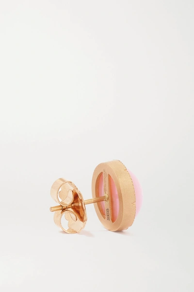 Shop Irene Neuwirth 18-karat Rose Gold Opal Earrings