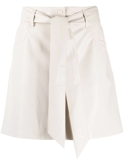 Shop Nanushka A-line Mini Skirt In Neutrals