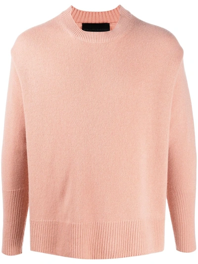 Shop Stella Mccartney Relaxed-fit Crew Neck Jumper In Pink