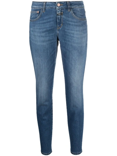 Shop Closed Cropped Leg Jeans In Blue