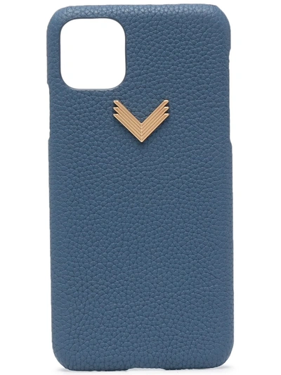 Shop Manokhi Logo-embellished Iphone 11 Pro Max Case In Blue