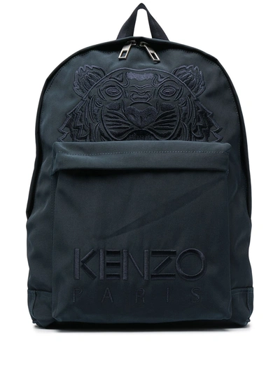 Shop Kenzo Kampus Tiger Backpack In Blue