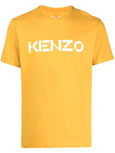 Shop Kenzo Logo-print T-shirt In Orange