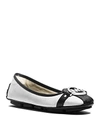 Michael Michael Kors 'fulton' Moccasin (women) In Optic White/black
